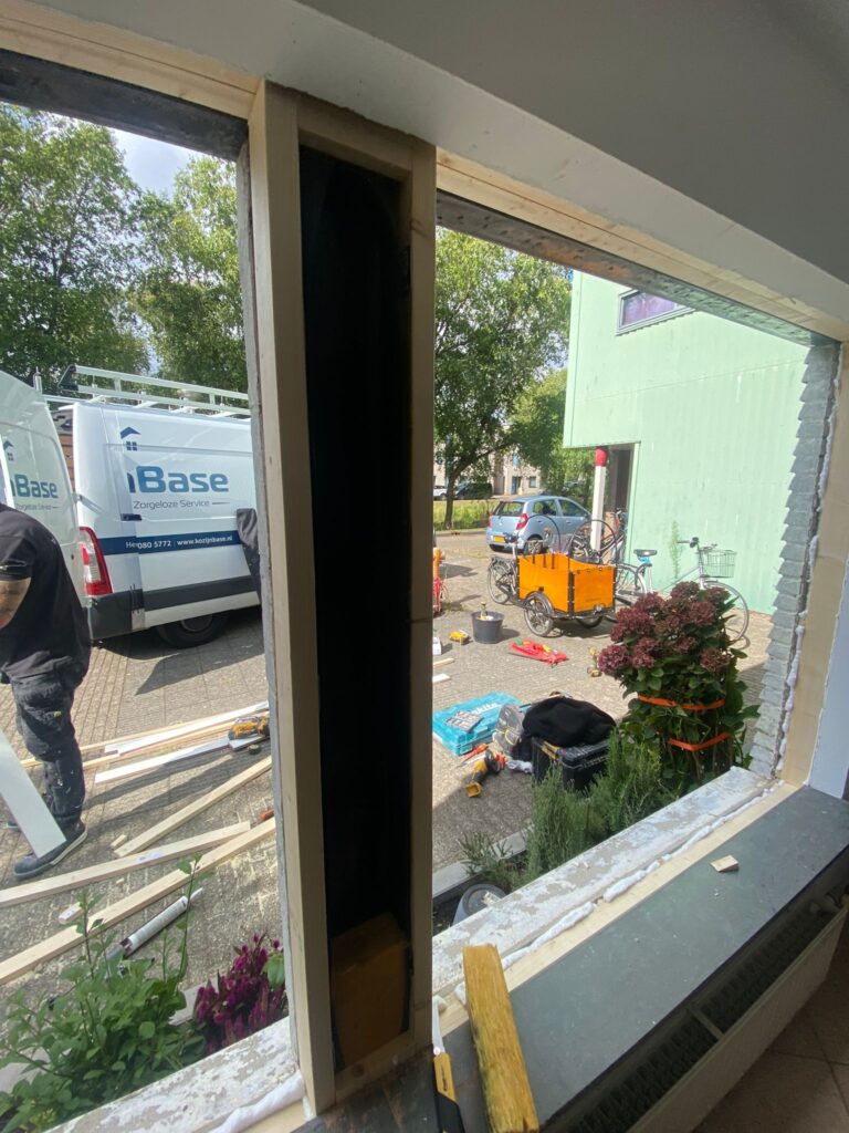 Het maximale gewicht van triple glas per kozijn - praktijkbeeld