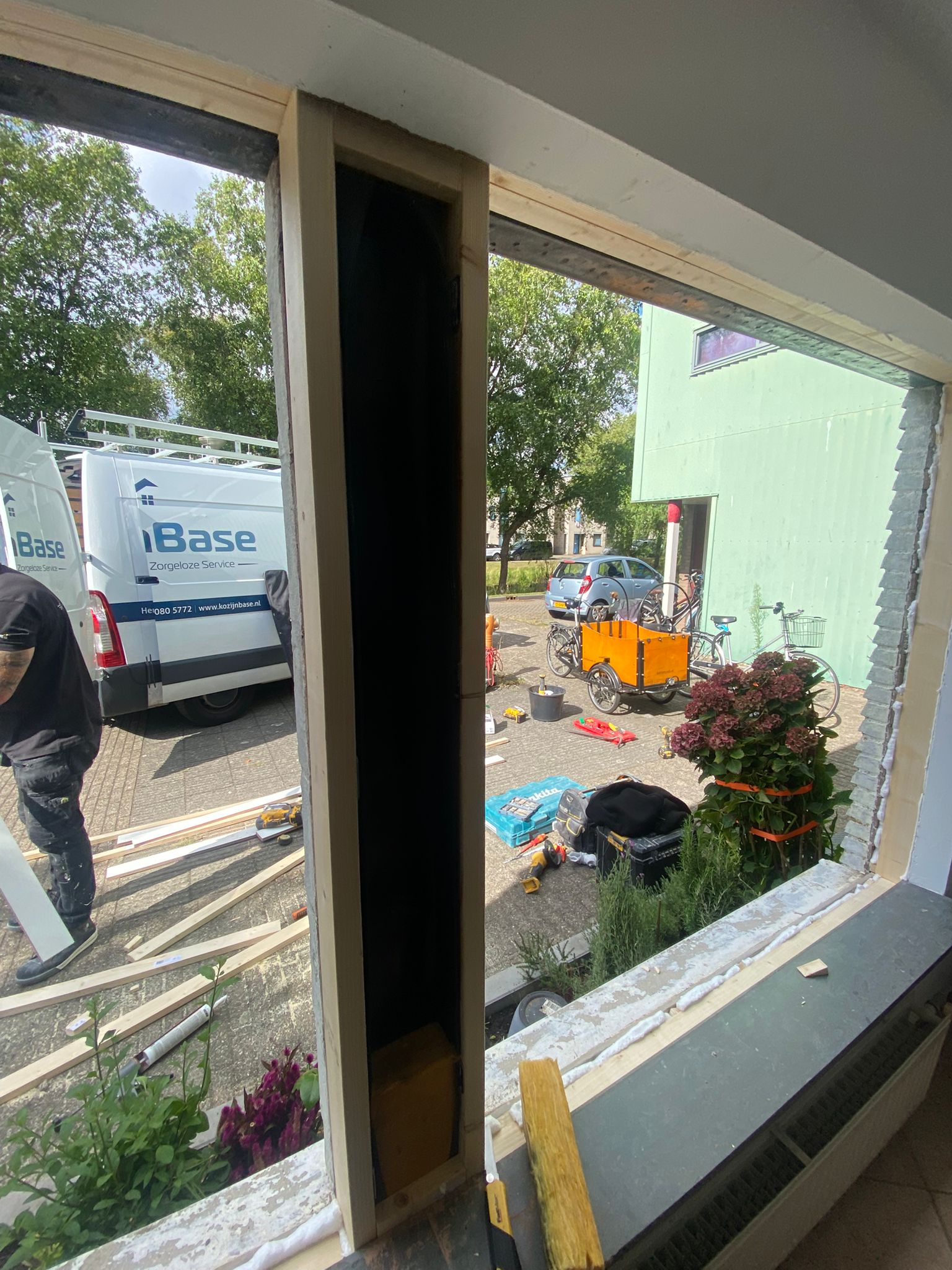 Het maximale gewicht van triple glas per kozijn - praktijkbeeld